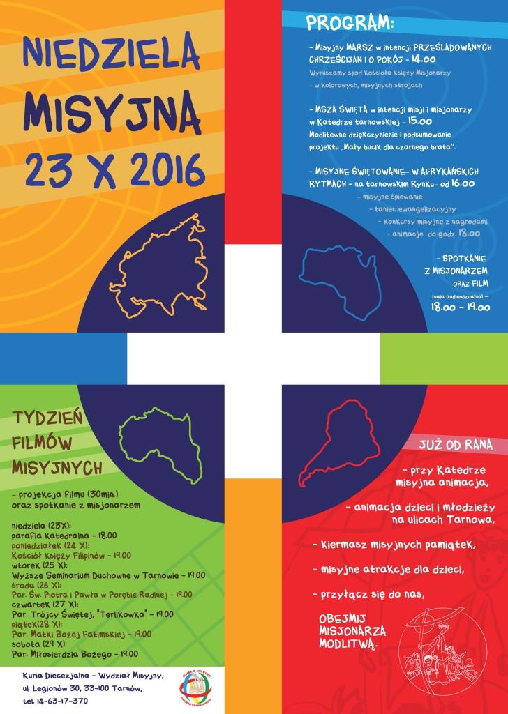 Plakat Niedziela Misyjna 2016 m