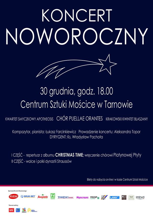 plakat Koncert Noworoczny 30.12.2018