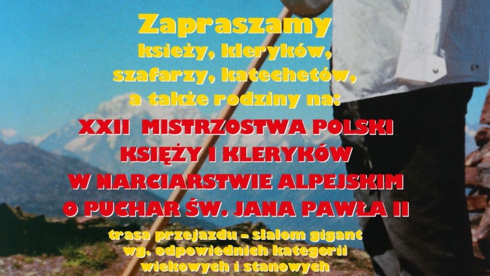 XXII Mistrzostwa Polski Księży i Kleryków w Narciarstwie Alpejskim już wkrótce