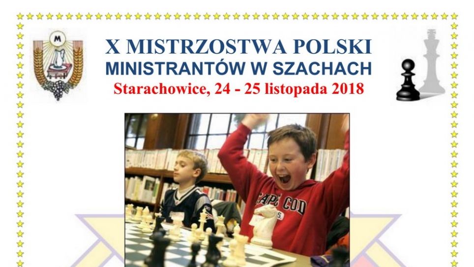 X Mistrzostwa Polski ministrantów w szachach - zaproszenie